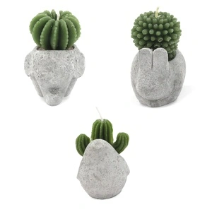 Cactus Candles - Animal Pot (asst) Display