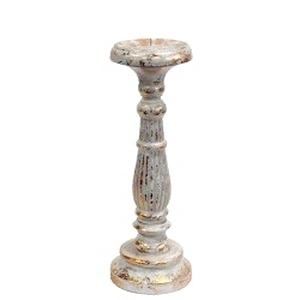Medium Candle Stand - White Gold