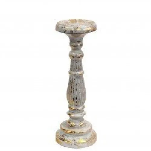 Medium Candle Stand - White Gold ➤ топ цена ➤ sorbe.bg