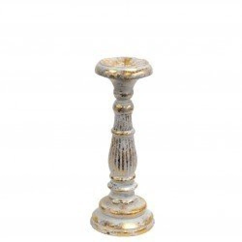 Small Candle Stand - White Gold ➤ топ цена ➤ sorbe.bg