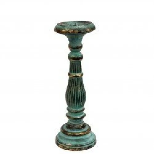 Medium Candle Stand - Turquois Gold ➤ топ цена ➤ sorbe.bg