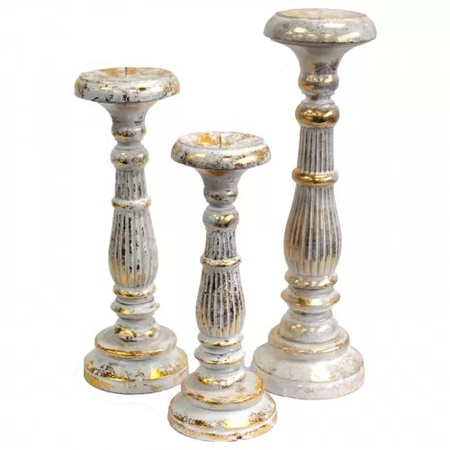 Small Candle Stand - White Gold ➤ топ цена ➤ sorbe.bg