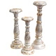 Small Candle Stand - White Gold