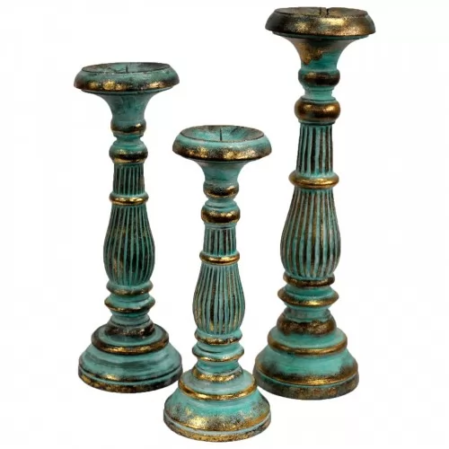 Small Candle Stand - Turquois Gold на топ цена от sorbe.bg Small Candle Stand - Turquois Gold ➤ топ цена ➤ sorbe.bg