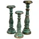 Small Candle Stand - Turquois Gold Small Candle Stand - Turquois Gold