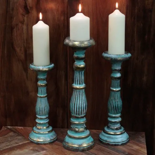 Small Candle Stand - Turquois Gold на топ цена от sorbe.bg Small Candle Stand - Turquois Gold ➤ топ цена ➤ sorbe.bg