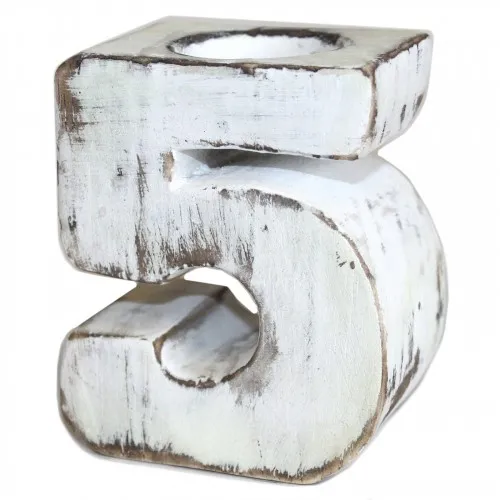 Wooden Birthday Numbers - No.5 ➤ топ цена ➤ sorbe.bg