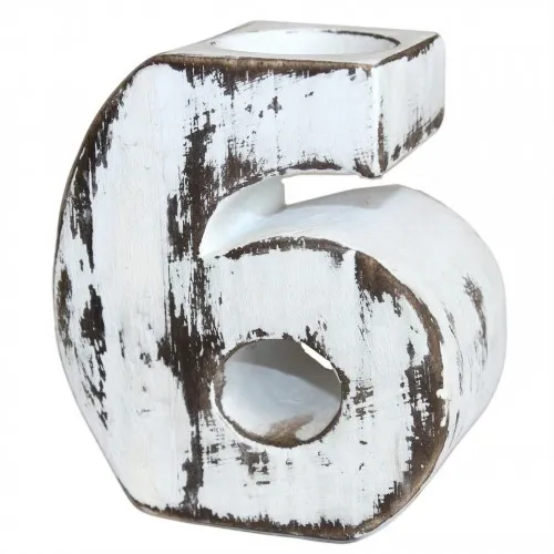 Wooden Birthday Numbers - No.6 ➤ топ цена ➤ sorbe.bg