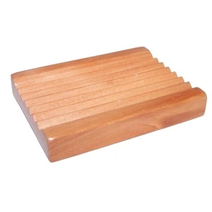 Hemu Wood Soap Dishes - Groovy