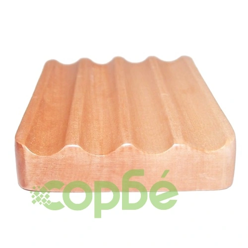 Hemu Wood Soap Dishes - Corrugated ➤ топ цена ➤ sorbe.bg