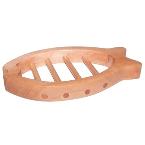 Hemu Wood Soap Dishes - Fish Shape