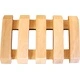 Hemu Wood Soap Dishes - Slotted