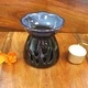 Tulip Design Oil Burner - Black and Blue