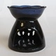 Tulip Design Oil Burner - Black and Blue