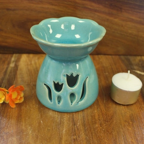 Tulip Design Oil Burner - Green ➤ топ цена ➤ sorbe.bg