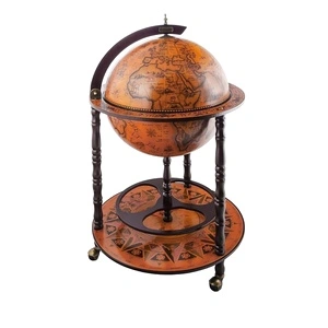 Глобус бар стойка за вино, дърво, JG45001R