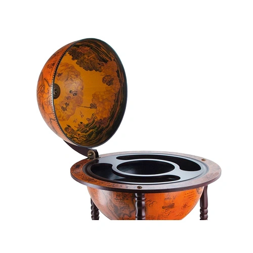 Глобус бар стойка за вино, дърво, JG45001R ➤ топ цена ➤ sorbe.bg