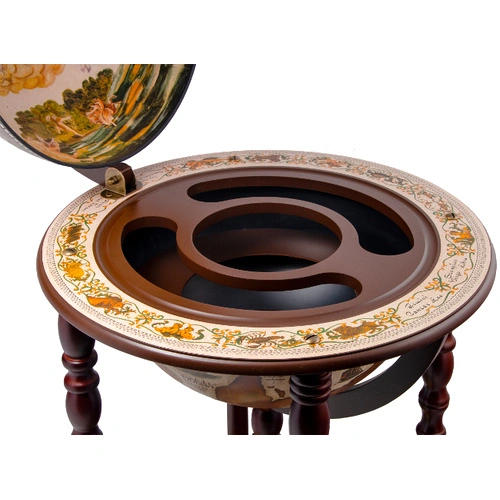 Глобус бар стойка за вино, дърво, MG4003WN13 ➤ топ цена ➤ sorbe.bg