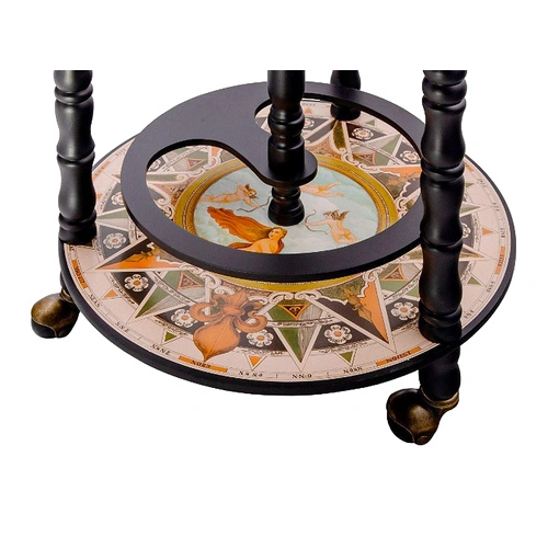 Глобус бар стойка за вино, дърво, JG33001W-B ➤ топ цена ➤ sorbe.bg