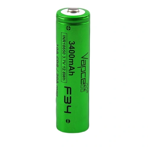 Батерия Vapcell F34 18650 3400mAh 10A/20A с изпъкнал плюс ➤ топ цена ➤ sorbe.bg