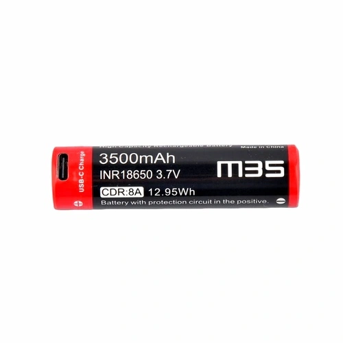 Батерия Vapcell Dulotec 18650 M35 3500mAh USB-C с изпъкнал плюс и защита ➤ топ цена ➤ sorbe.bg