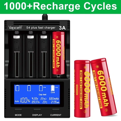 Батерия Vapcell F60 21700 6000mAh 12.5A ➤ топ цена ➤ sorbe.bg