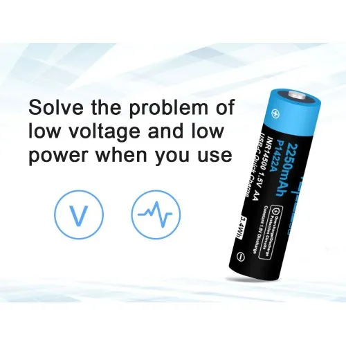Батерия Vapcell P1422A 14500 2250mAh 1.5V AA със защита и USB-C зареждане ➤ топ цена ➤ sorbe.bg