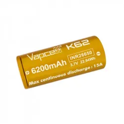 Батерия Vapcell 26650 K62 6200mAh 15A с изпъкнал плюс