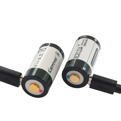 Батерия Keeppower RCR123A 1000mAh със защита и Micro USB зареждане ➤ топ цена ➤ sorbe.bg