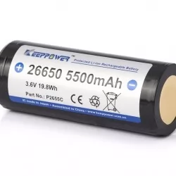Високо разрядна батерия Keeppower 26650 5500mAh със защита