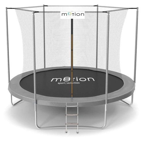 Motion Sport Line градински батут 3,05 м (10ft) сив, вътрешна мрежа ➤ топ цена ➤ sorbe.bg