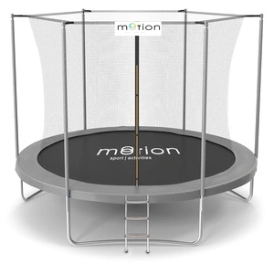 Motion Sport Line градински батут 2,52 м (8ft) сив, вътрешна мрежа