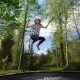 Motion Sport Line градински батут 2,52 м (8ft) сив, вътрешна мрежа