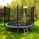 Motion Sport Line градински батут 2,52 м (8ft) сив, външна мрежа