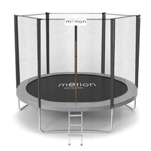 Motion Sport Line градински батут 2,52 м (8ft) сив, външна мрежа
