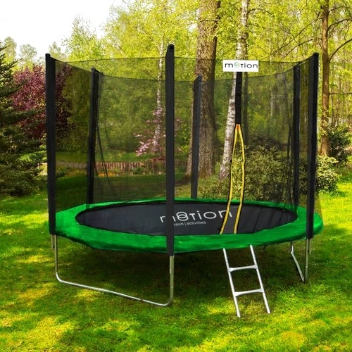 Motion Sport Line градински батут 3,05 м (10ft) зелен, външна мрежа ➤ топ цена ➤ sorbe.bg