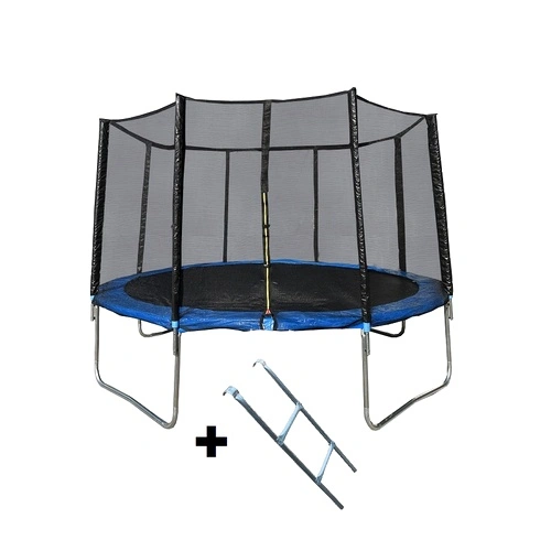 Jump Pro градински батут 3,63 м (12ft) син с мрежа и стълба ➤ топ цена ➤ sorbe.bg