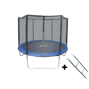 Jump Pro градински батут 2,44 м (8ft) син с мрежа и стълба