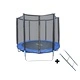 Jump Pro градински батут 3,05 м (10ft) син с мрежа и стълба