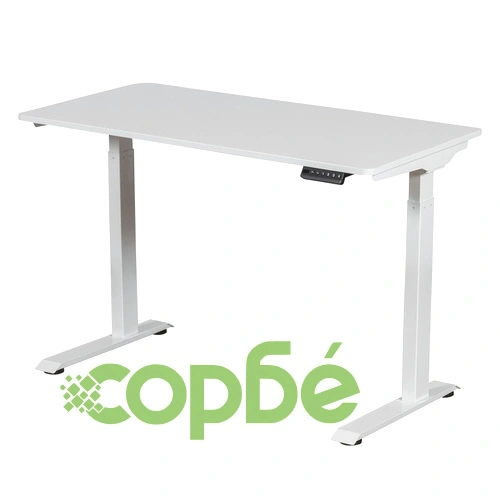 Ергономично бюро с регулиране на височината Comfortino CR-119 - бяло ➤ топ цена ➤ sorbe.bg