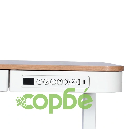 Ергономично регулируемо бюро Comfortino CR-118 E - бук-бял ➤ топ цена ➤ sorbe.bg