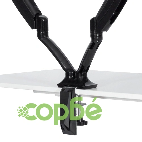 Стойка за два монитора с газов амортисьор Comfortino CR-502-2 - черна  ➤ топ цена ➤ sorbe.bg