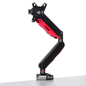 Геймърска стойка за монитор с газов амортисьор Comfortino CR-530 - черно - червена