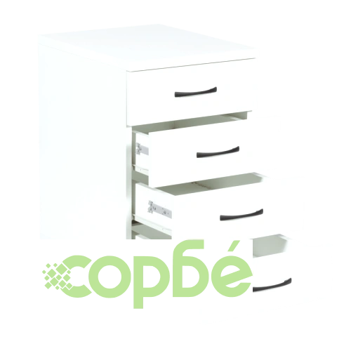Премиум Офис контейнер с 4 чекмеджета - бял ➤ топ цена ➤ sorbe.bg