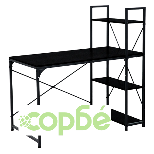 Черно Бюро с Етажерка TUZLA ➤ топ цена ➤ sorbe.bg