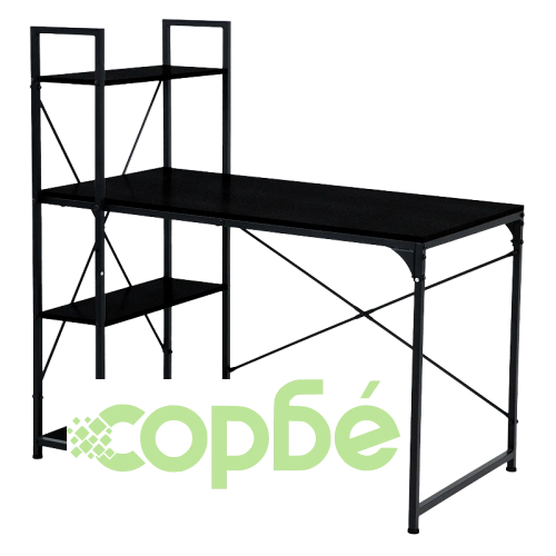 Черно Бюро с Етажерка TUZLA ➤ топ цена ➤ sorbe.bg