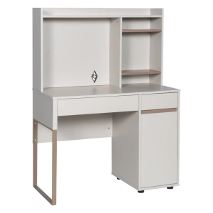 Стилно бюро с надстройка SEBARING в капучино цвят