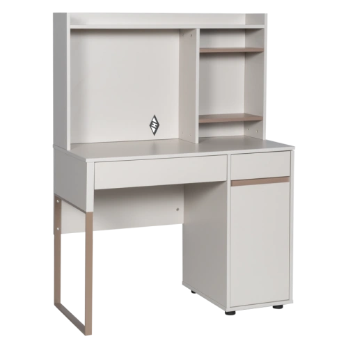 Стилно бюро с надстройка SEBARING в капучино цвят ➤ топ цена ➤ sorbe.bg