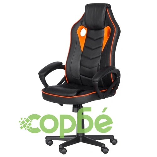 Геймърски стол Comfortino 7604 - черен - оранжев ➤ топ цена ➤ sorbe.bg