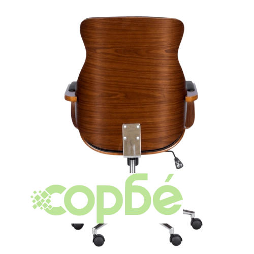 Офис стол Comfortino 6402 в стил Президентски - орех и черен ➤ топ цена ➤ sorbe.bg